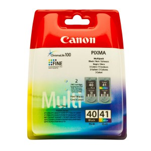 Canon PG-40 + CL-41 чёрный + цветной комплект